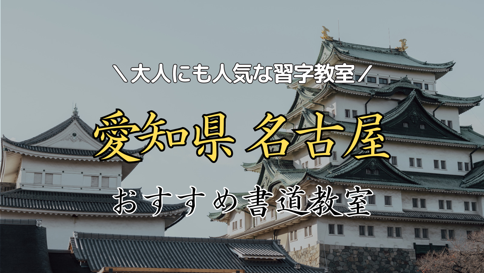 【2024年最新版】愛知県名古屋近くの人気書道教室15選！大人にもおすすめの習字教室ランキング！